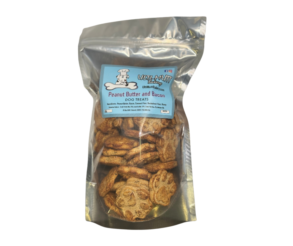Peanut Butter Bacon Dog Treats