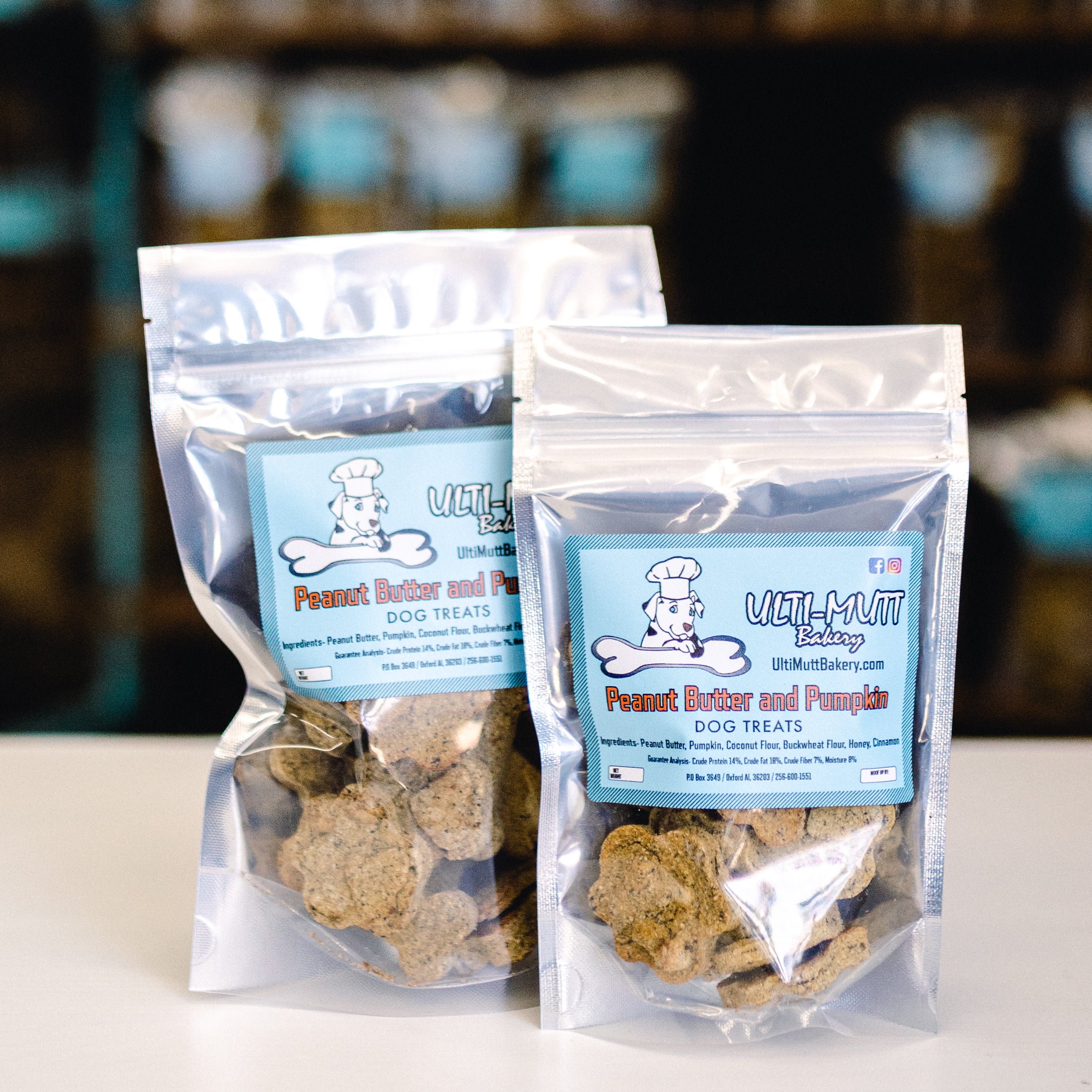 Peanut Butter Pumpkin Dog Treats