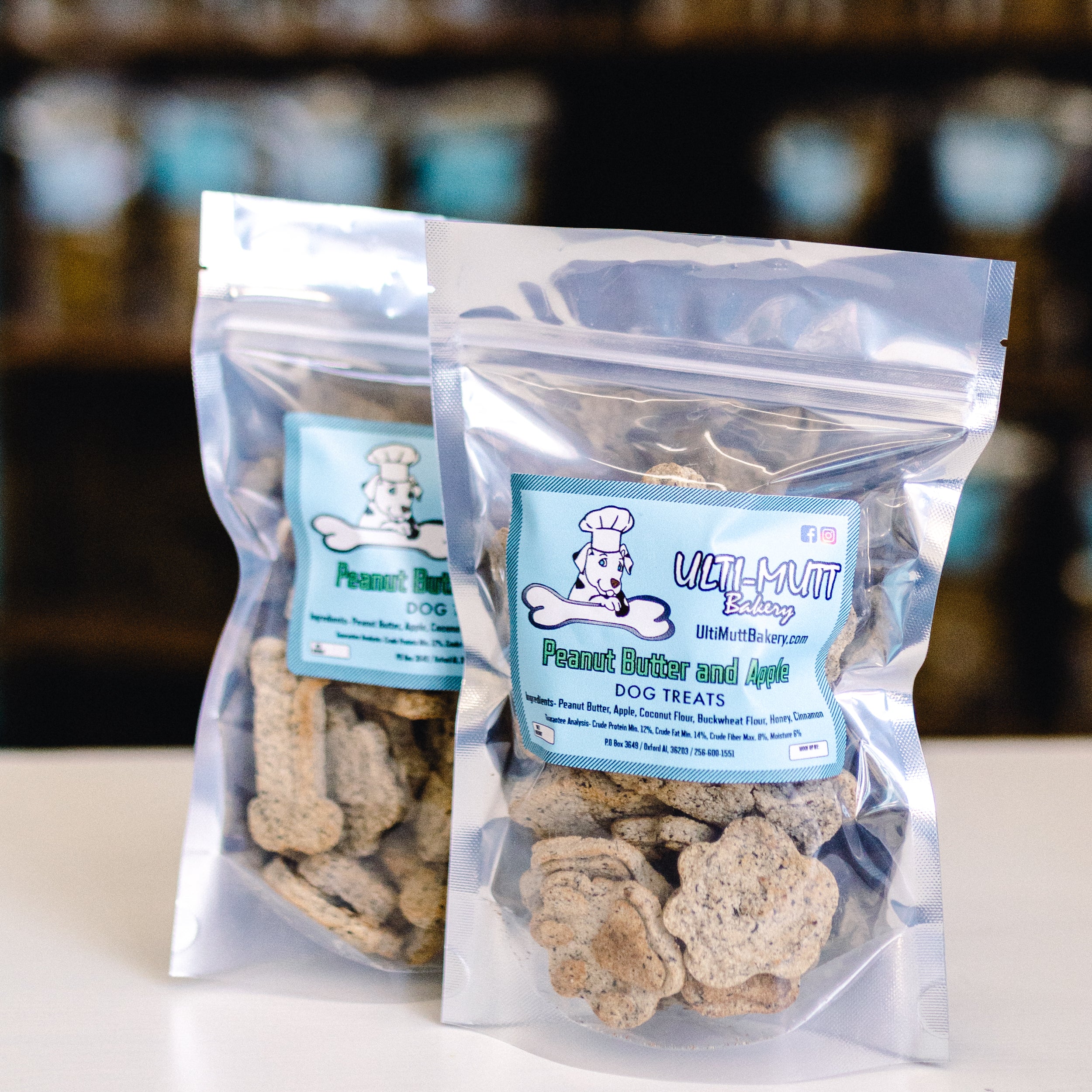 Peanut Butter Apple Dog Treats