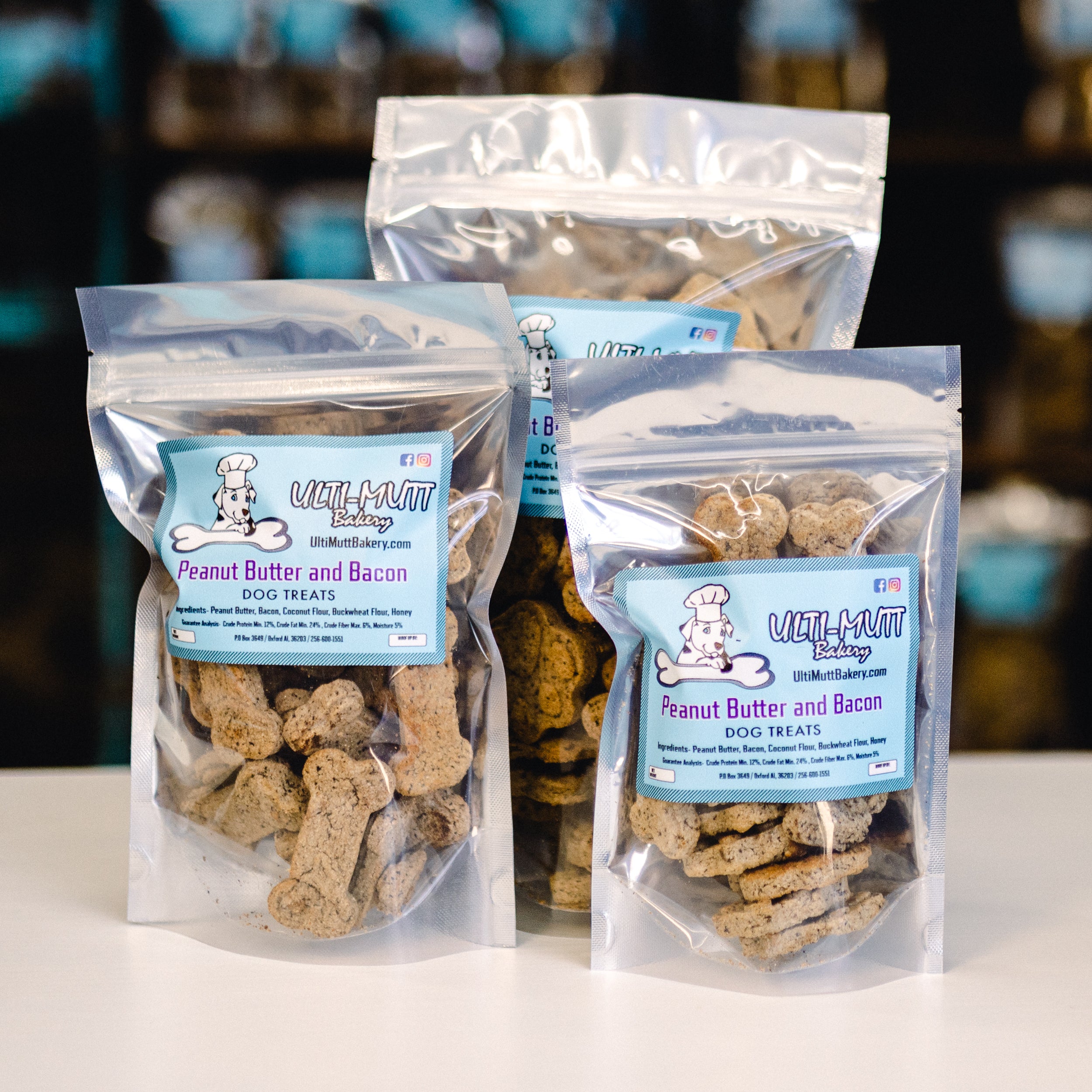 Peanut Butter Bacon Dog Treats